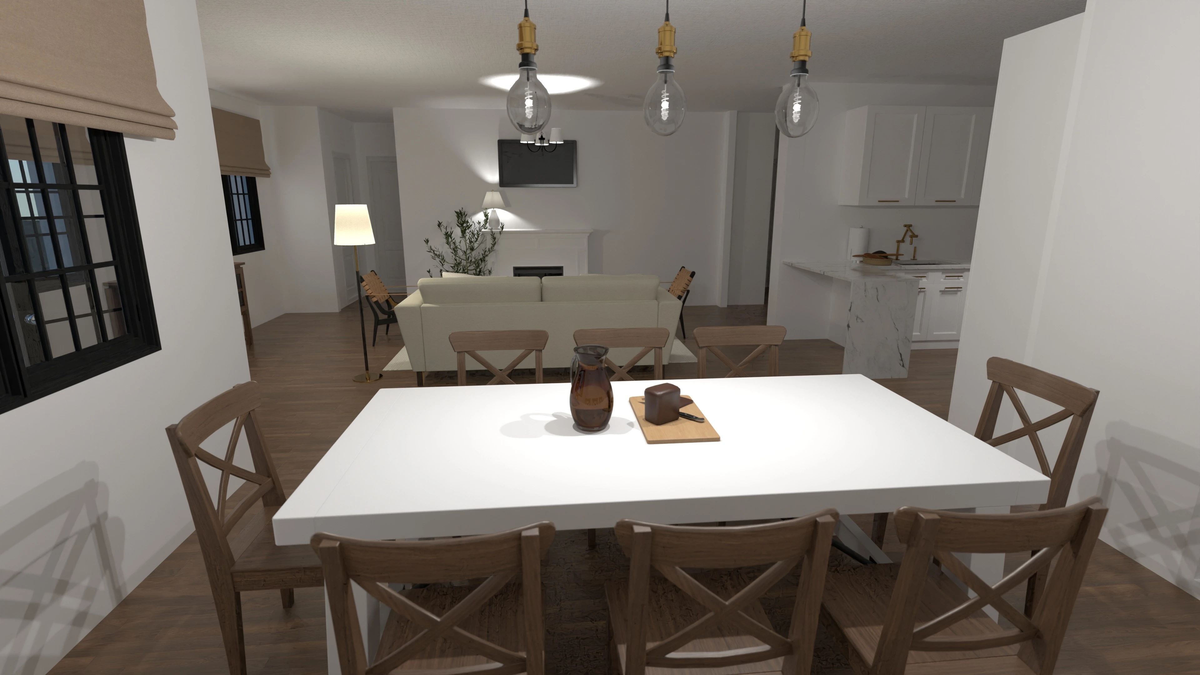 Visualization gallery - Inviting 5 Bedroom Ranch House Plan with 3.5 Baths