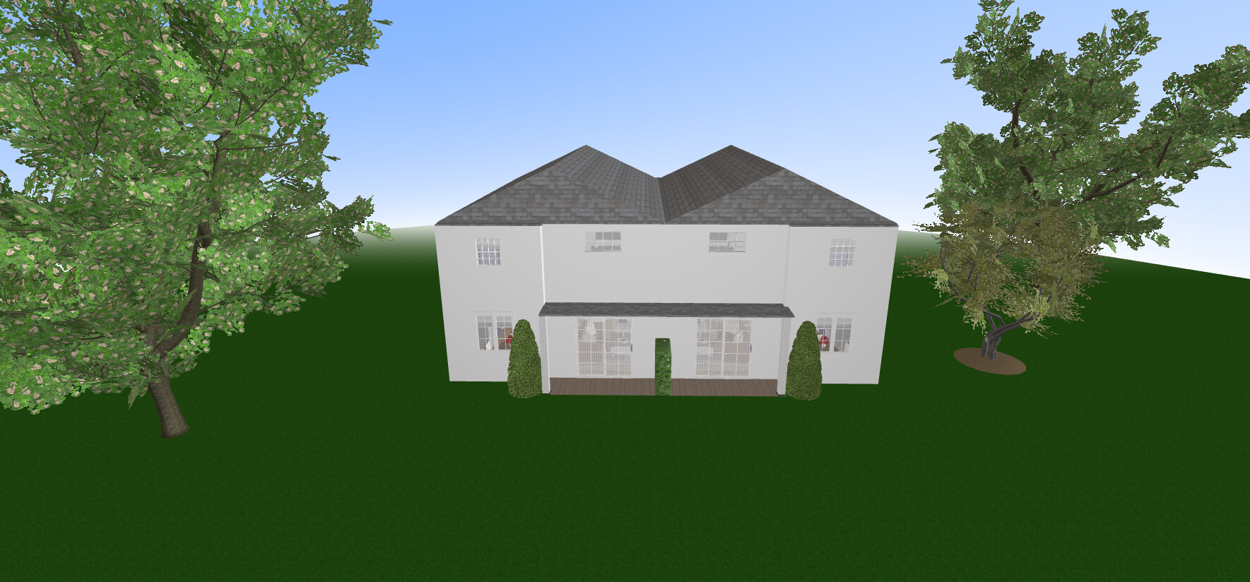 Visualization gallery - Spacious Modern Duplex House Plan — 6 Bedrooms, 313 m² (3,369 sq ft), 2 Garages