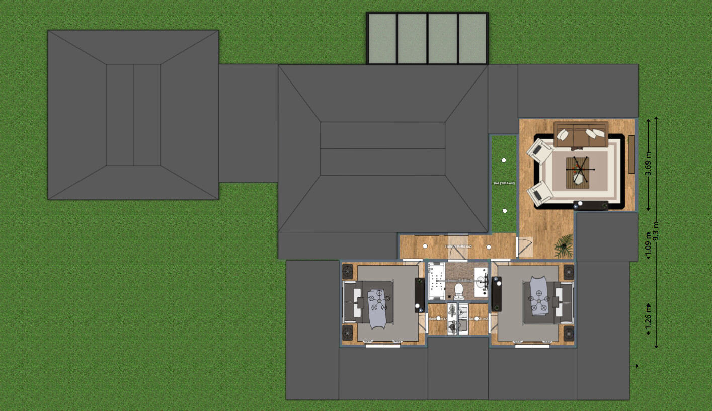 Blueprints - Spacious Dual-Floor House Plan — 4 Bedrooms, 236 m² (2-Car Garage)