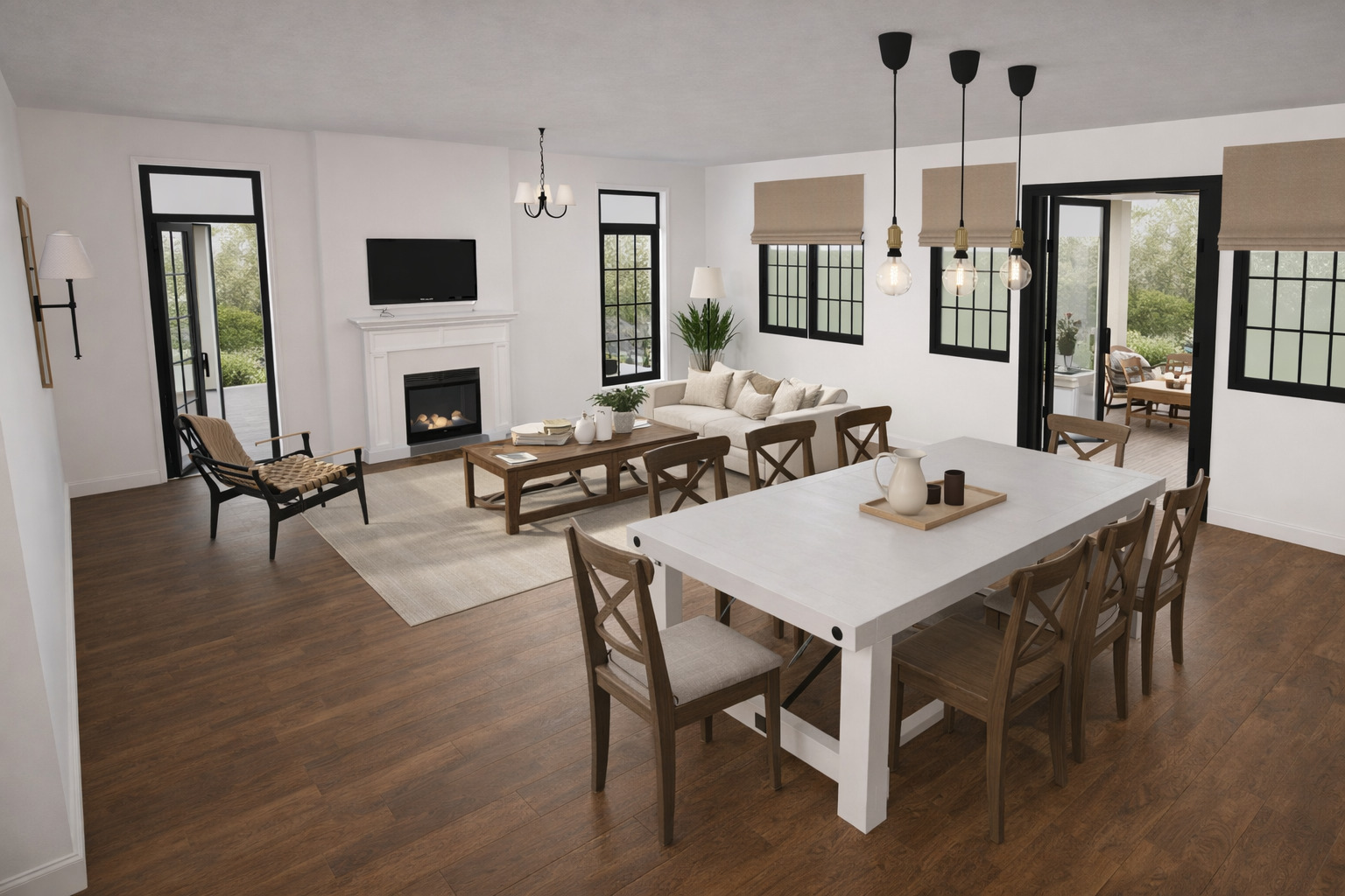 Visualization gallery - Relaxed Boho Modern House Plan — 3 Bedrooms, 233 m² (2,508 sq ft), Double Garage