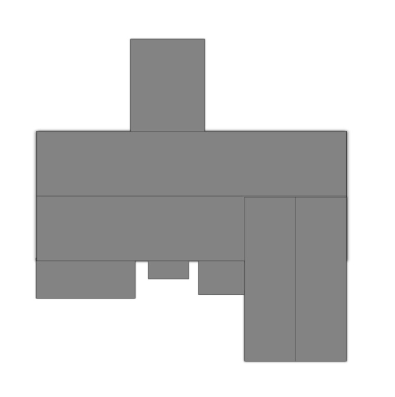 Blueprints - Elegant U-Shaped House Plan — 4 Beds, Courtyard Pool, 318 m² (3,423 sq ft), 1-Car Garage