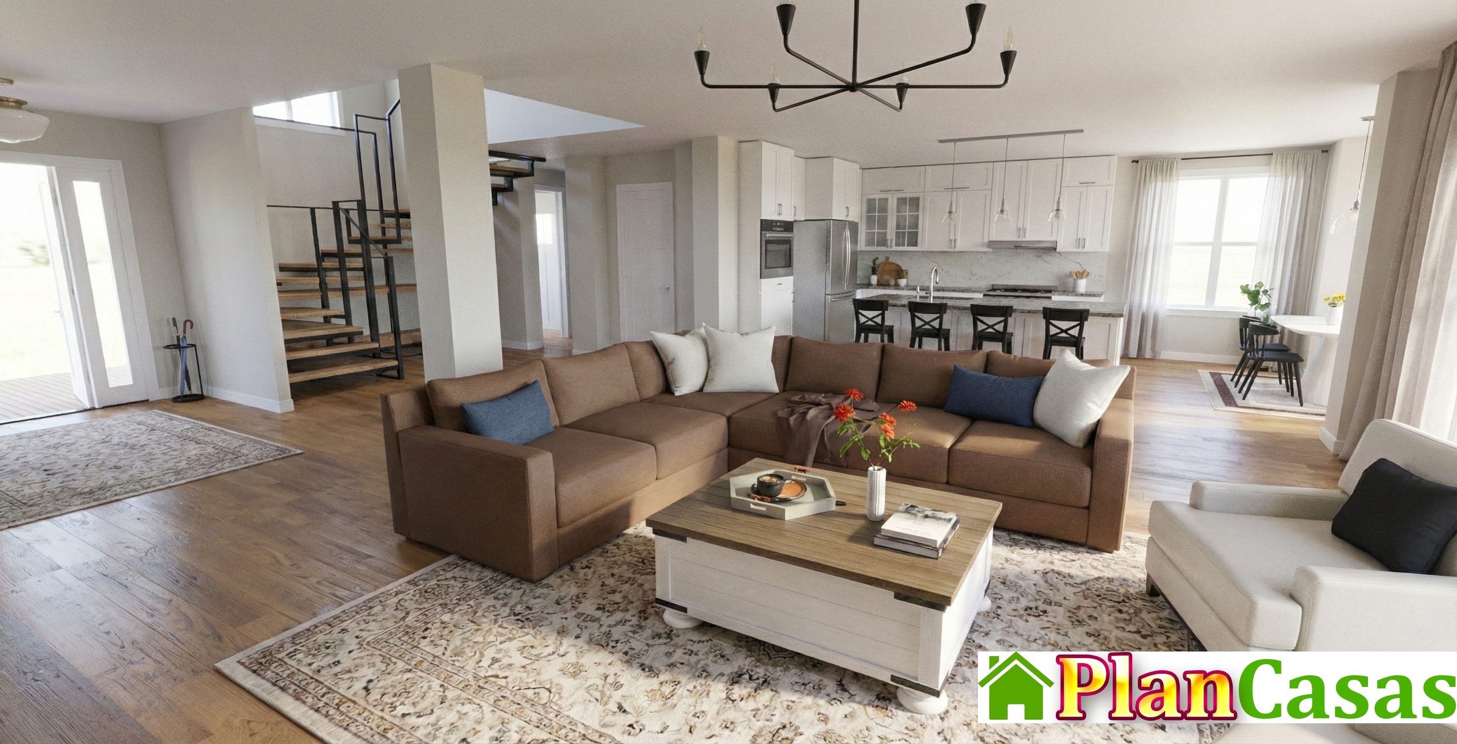 Visualization gallery - Stylish Dual-Level House Plan — 4 Bedrooms, 4.5 Baths, 364 m² (2-Car Garage)