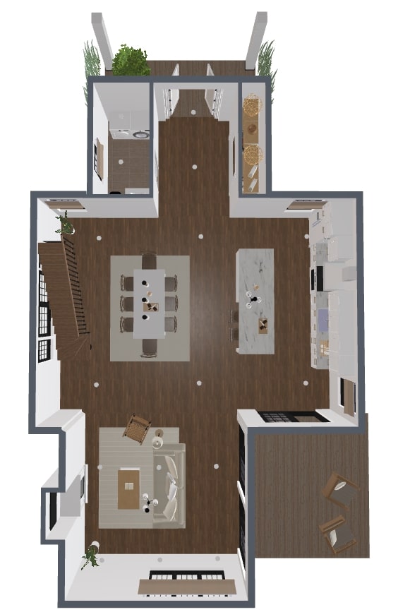 Blueprints - Compact 2-Storey Cottage House Plan — 3 Bedrooms, 135 m² (No Garage)