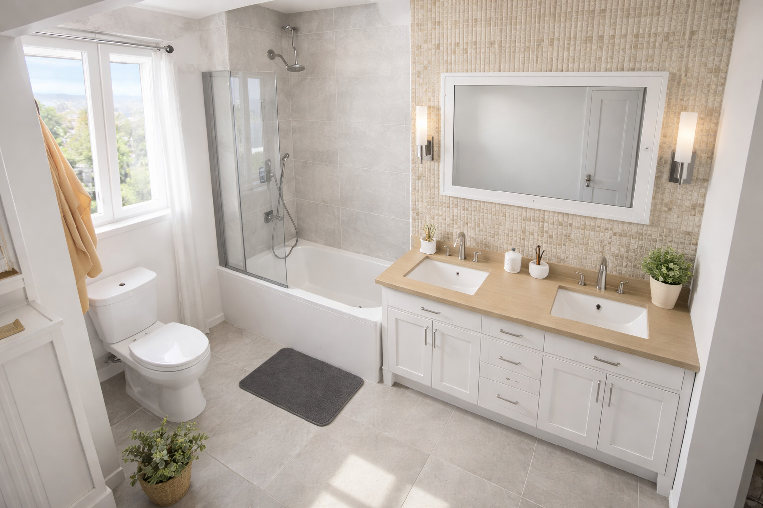 Galería de visualizaciones - Plano de casa tipo loft boho — 2 dormitorios, 1,5 baños, 1.098 sq ft (102 m²), espacios abiertos y luminosos