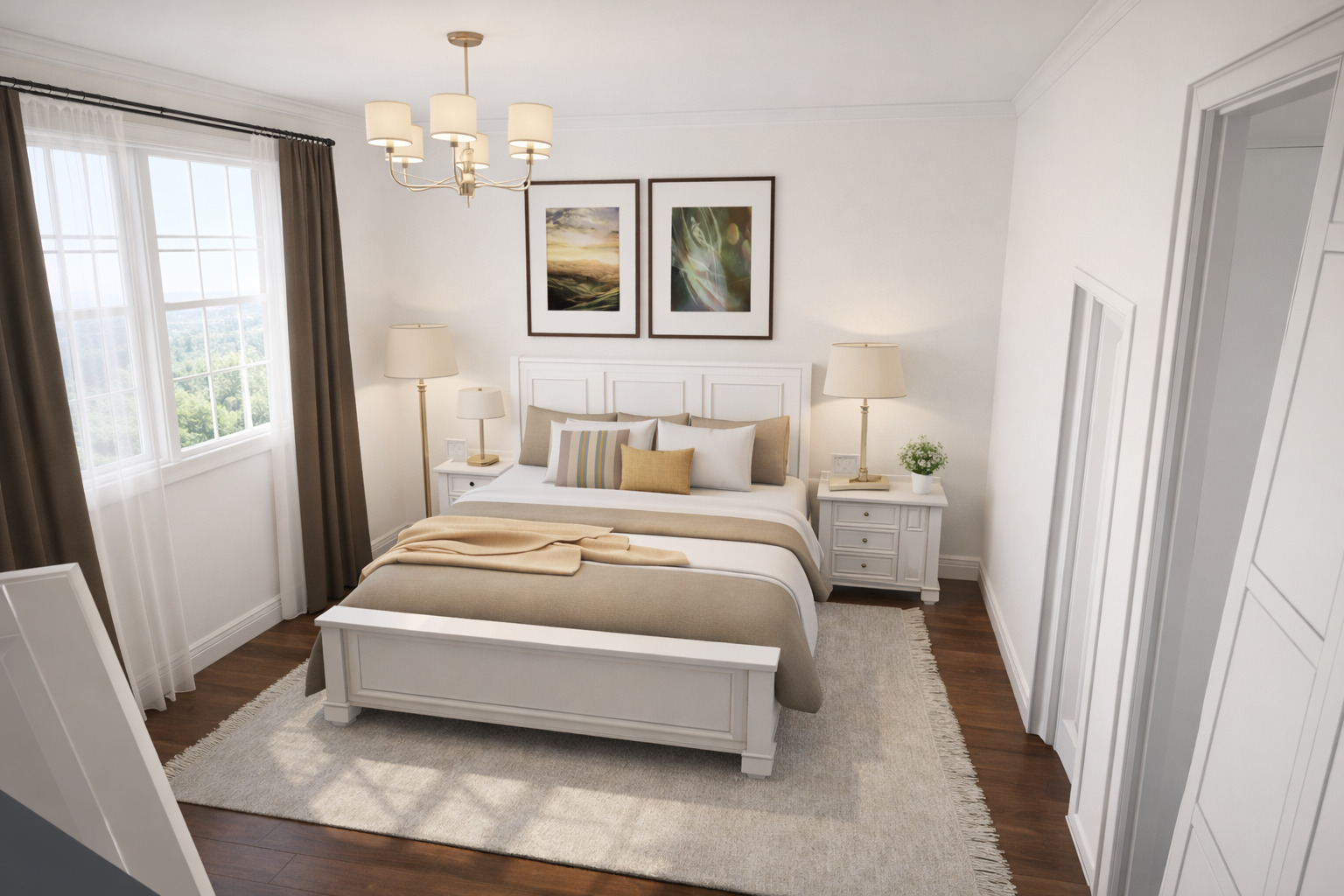 Galería de visualizaciones - Plano de casa tipo loft boho — 2 dormitorios, 1,5 baños, 1.098 sq ft (102 m²), espacios abiertos y luminosos