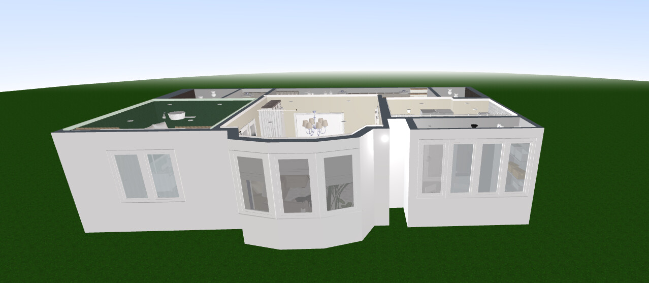 Galería de visualizaciones - Plano de apartamento tradicional con encanto — 71 m² (764 sq ft), 1,5 baños, cuarto infantil, balcón