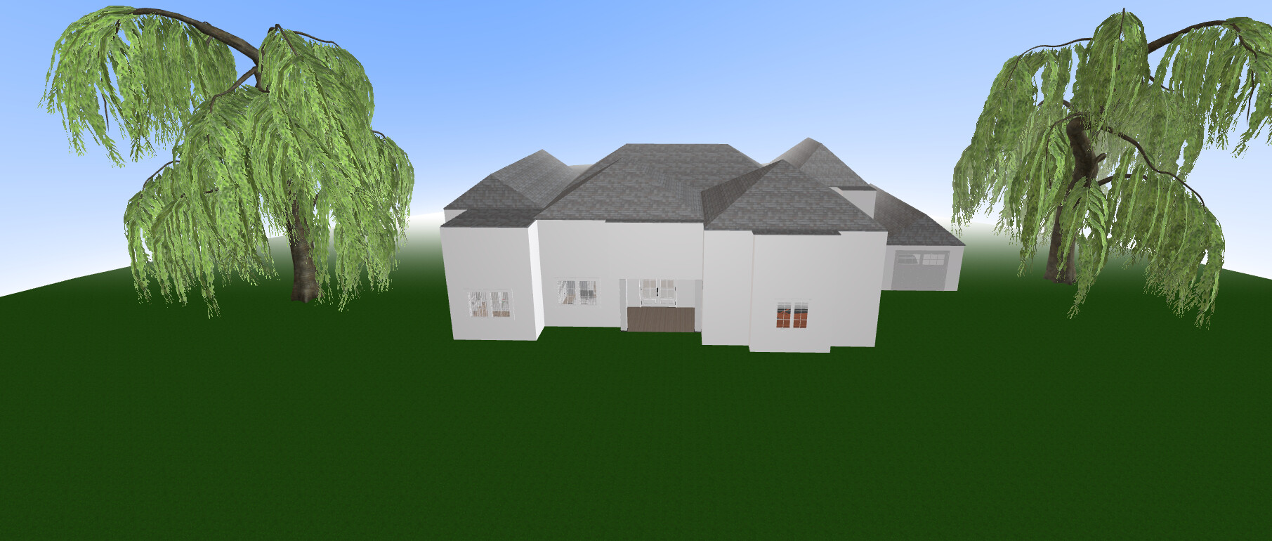 Galería de visualizaciones - Plano de casa de lujo de 6 dormitorios — 602 m² (6.488 sq ft), cine en casa y garaje para 3 autos