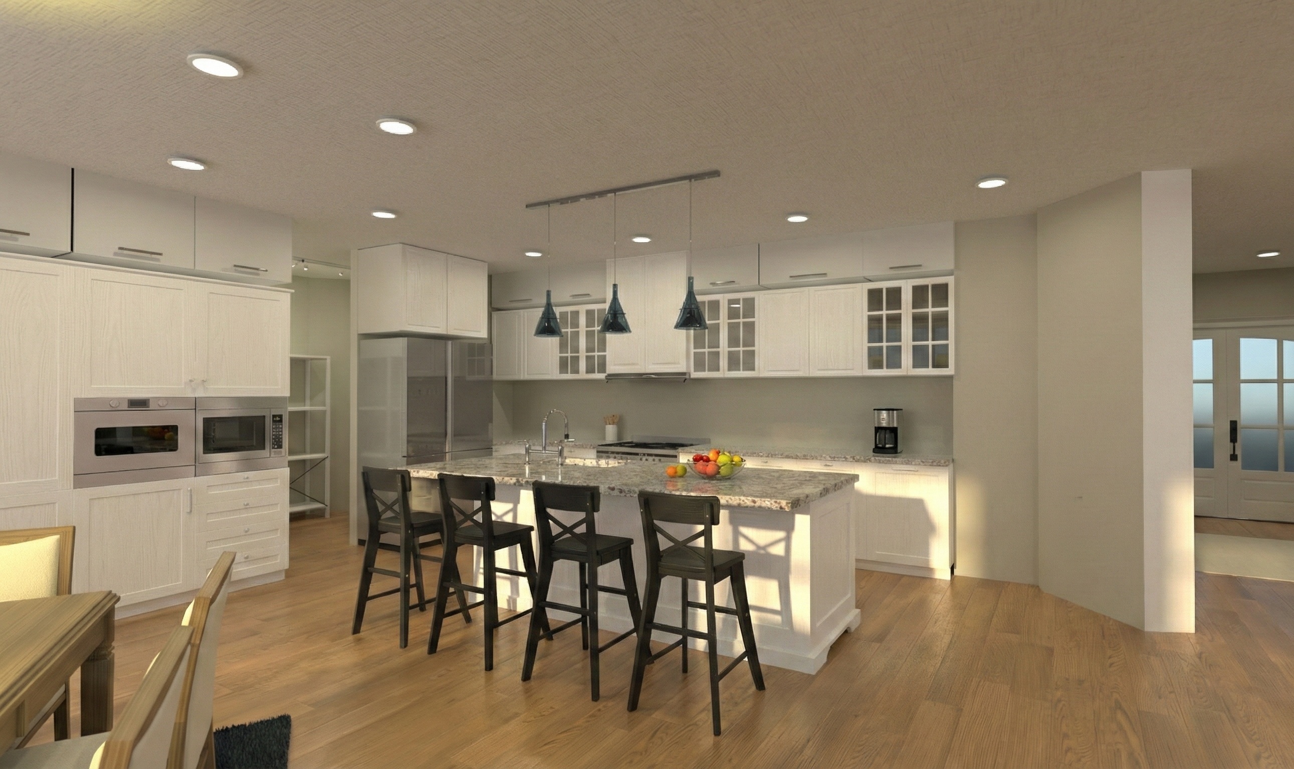 Galería de visualizaciones - Plano de casa de lujo de 6 dormitorios — 602 m² (6.488 sq ft), cine en casa y garaje para 3 autos