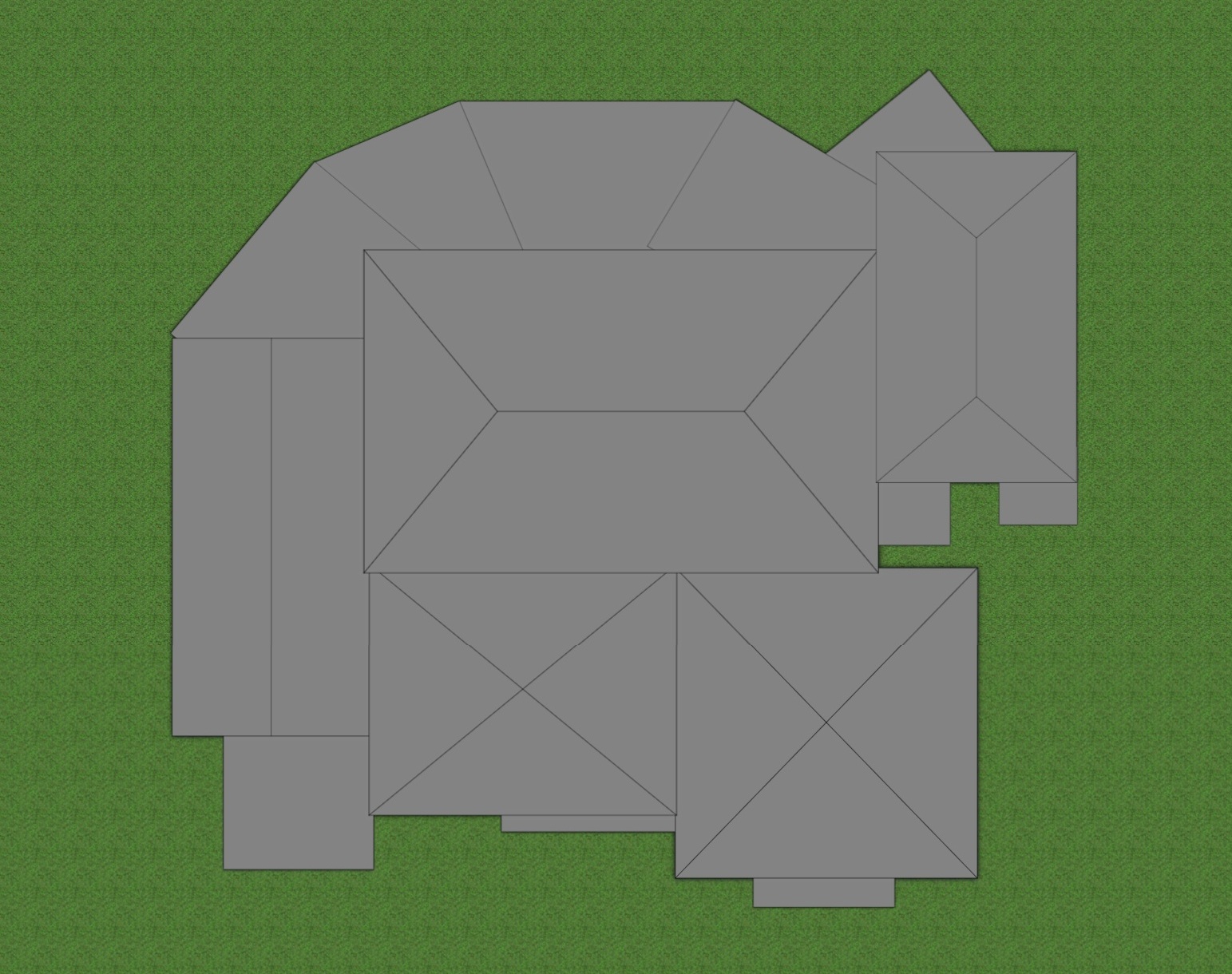 Planos arquitectónicos - Plano de casa de lujo de 6 dormitorios — 602 m² (6.488 sq ft), cine en casa y garaje para 3 autos