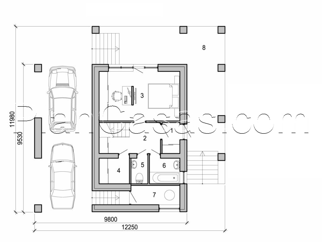 Visualization gallery - Two story house