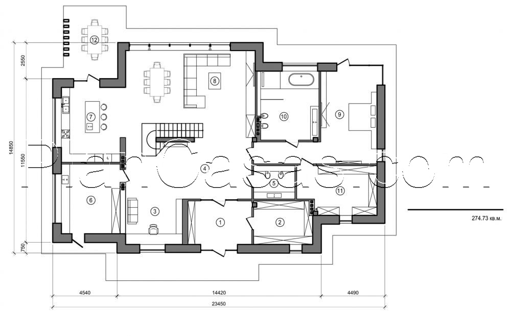 Galería de visualizaciones - Casa de dos plantas