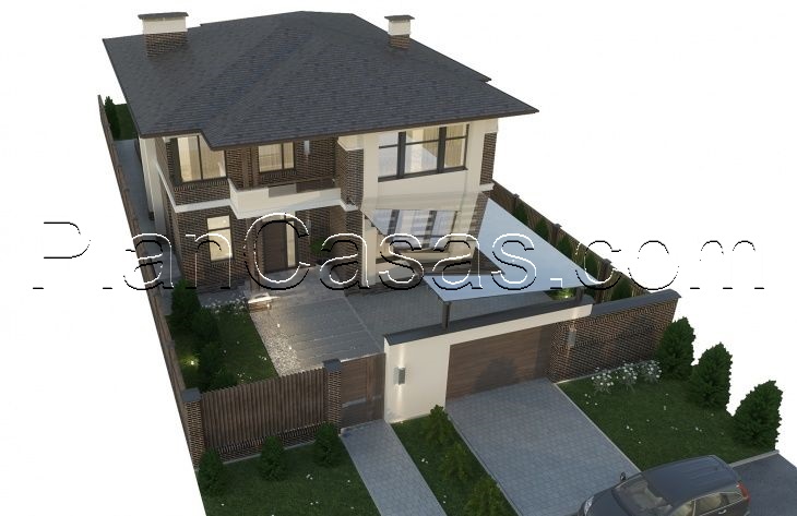 Galería de visualizaciones - Casa de dos plantas