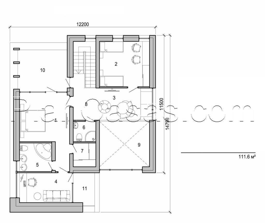 Galería de visualizaciones - Proyecto de vivienda moderna