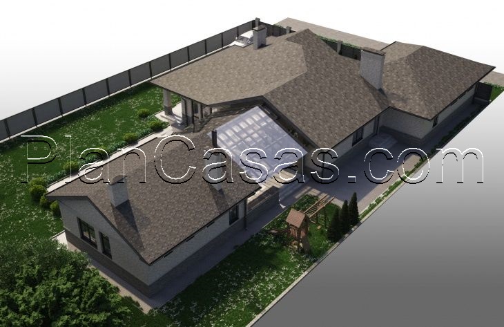 Galería de visualizaciones - Casa de una planta