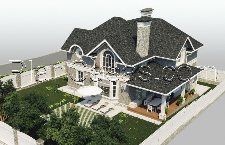 Galería de visualizaciones - Casa de dos plantas