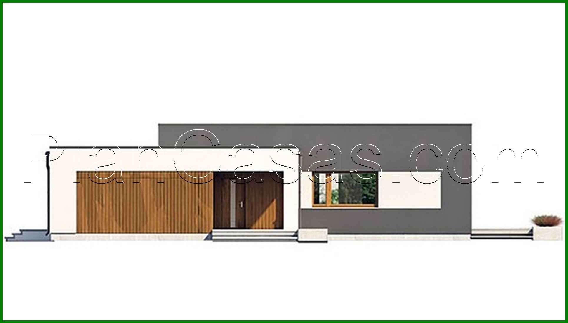 Galería de visualizaciones - Casa moderna elegante de una planta