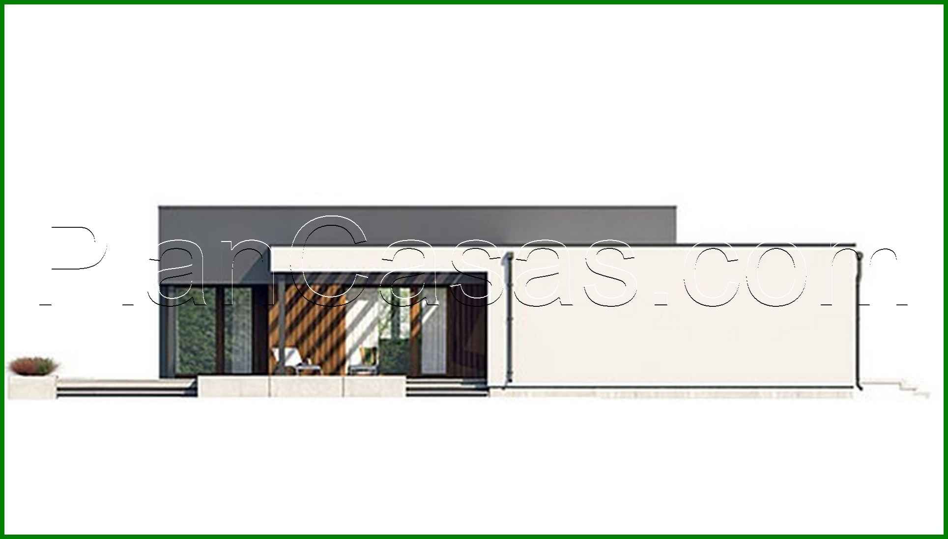 Galería de visualizaciones - Casa moderna elegante de una planta