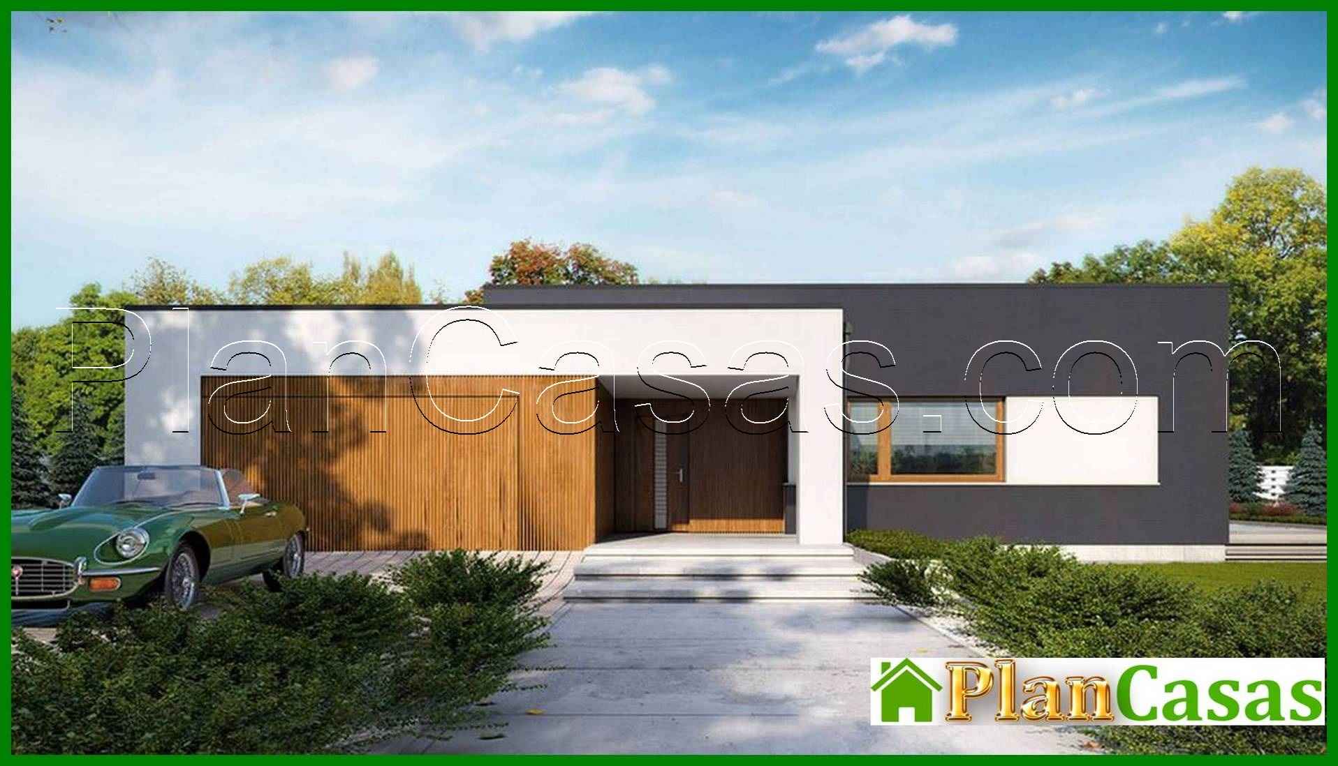 Galería de visualizaciones - Casa moderna elegante de una planta