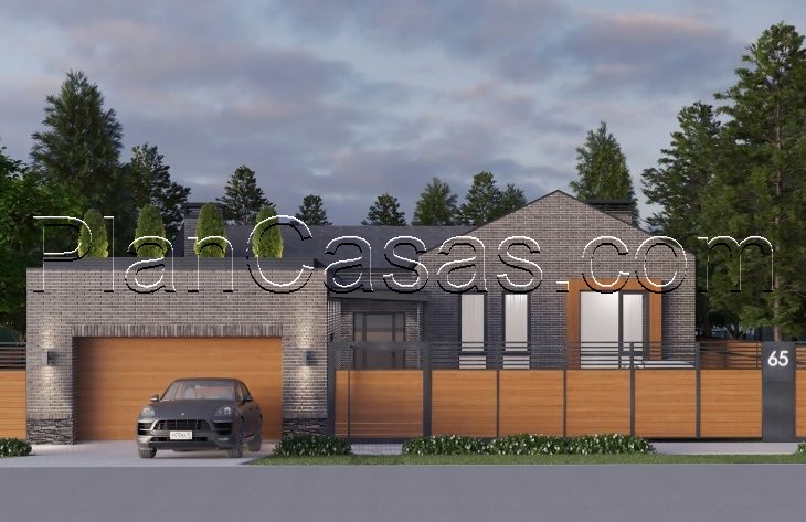 Galería de visualizaciones - Casa de una planta