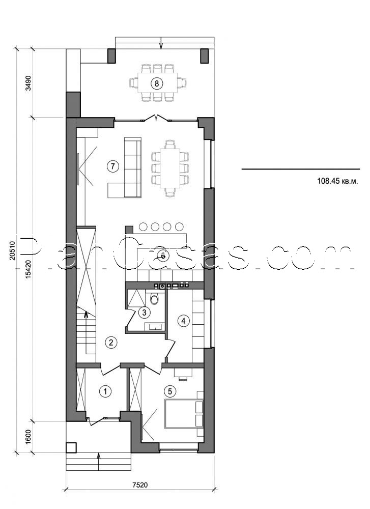 Galería de visualizaciones - Casa de dos plantas