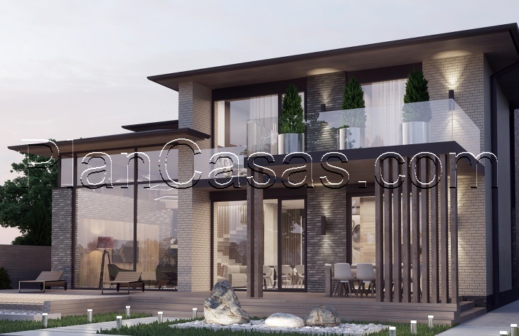 Galería de visualizaciones - Mansión de dos plantas