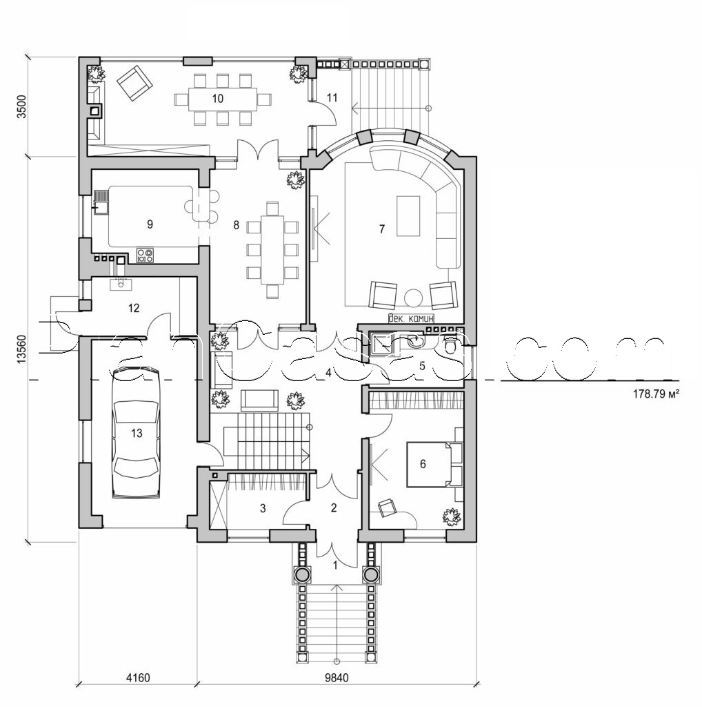Galería de visualizaciones - Mansión de dos plantas