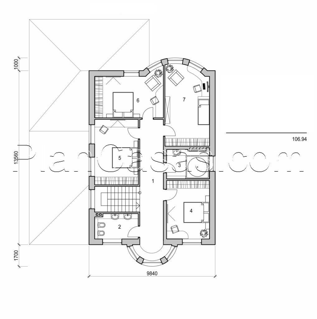 Galería de visualizaciones - Mansión de dos plantas