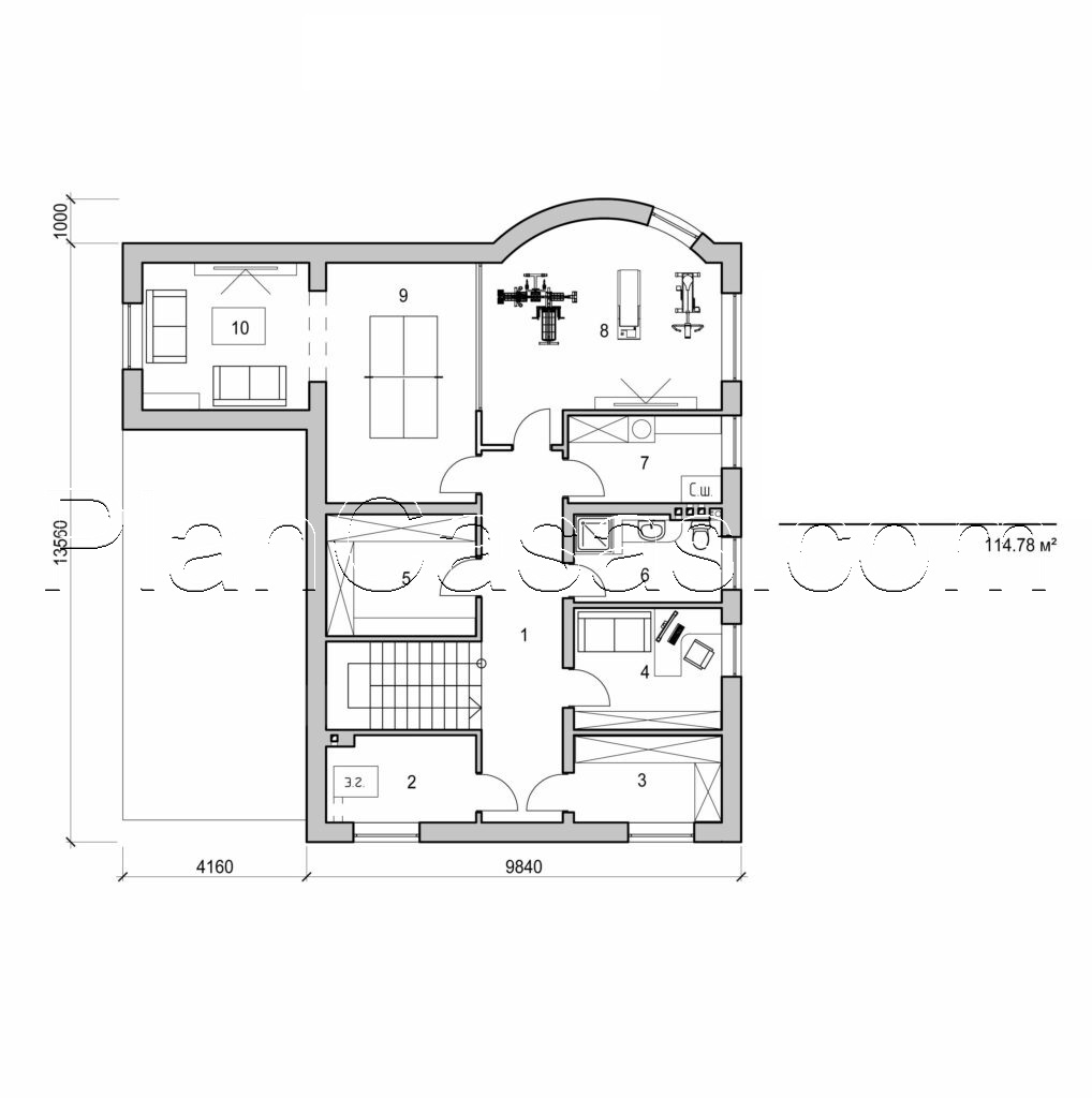 Galería de visualizaciones - Mansión de dos plantas