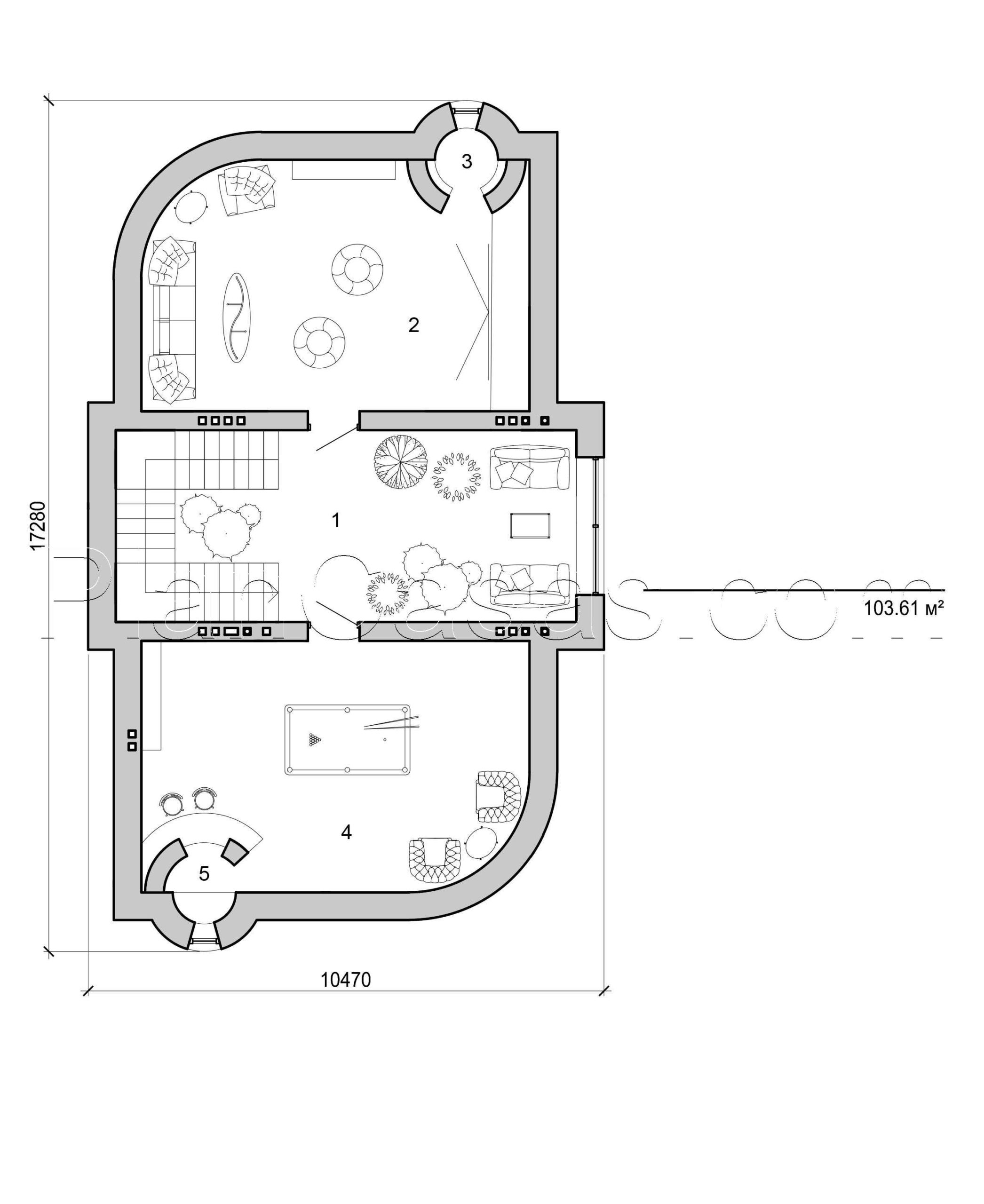 Galería de visualizaciones - Mansión de dos plantas