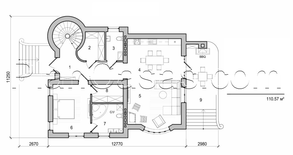 Galería de visualizaciones - Casa de campo de dos plantas