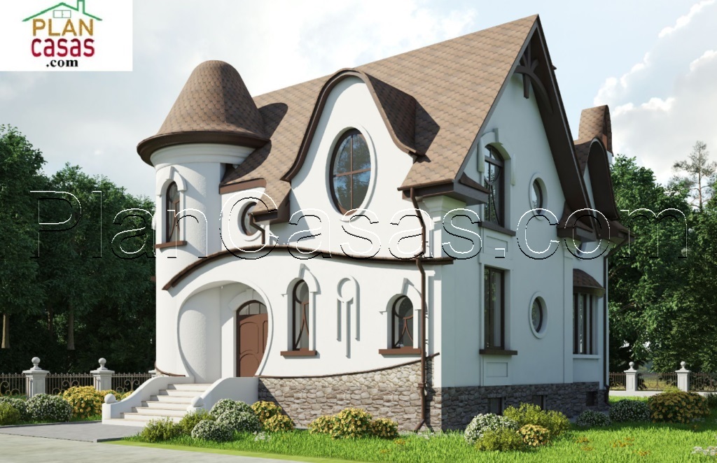 Casa de campo de dos plantas