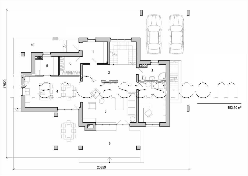 Galería de visualizaciones - Casa de dos plantas