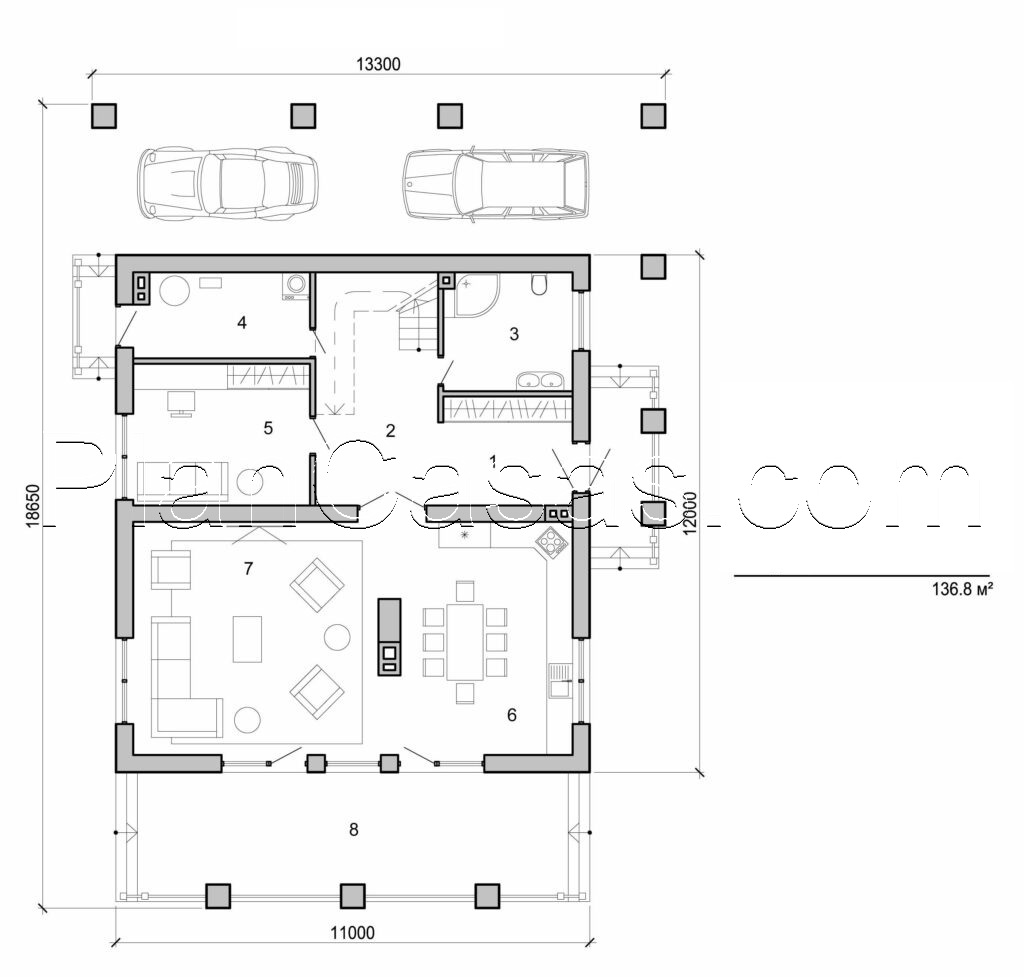 Galería de visualizaciones - Casa de dos plantas
