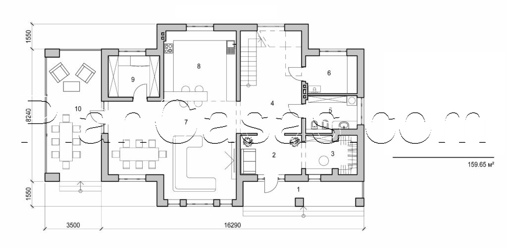 Galería de visualizaciones - Casa de campo de dos plantas