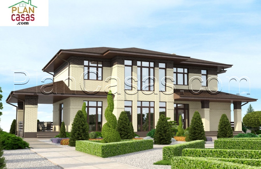 Casa de campo de dos plantas