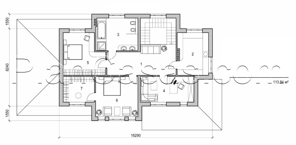 Galería de visualizaciones - Casa de campo de dos plantas