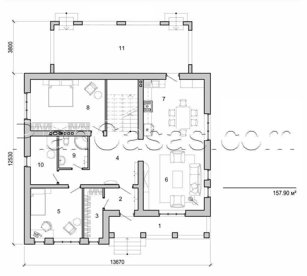 Galería de visualizaciones - Casa de dos plantas