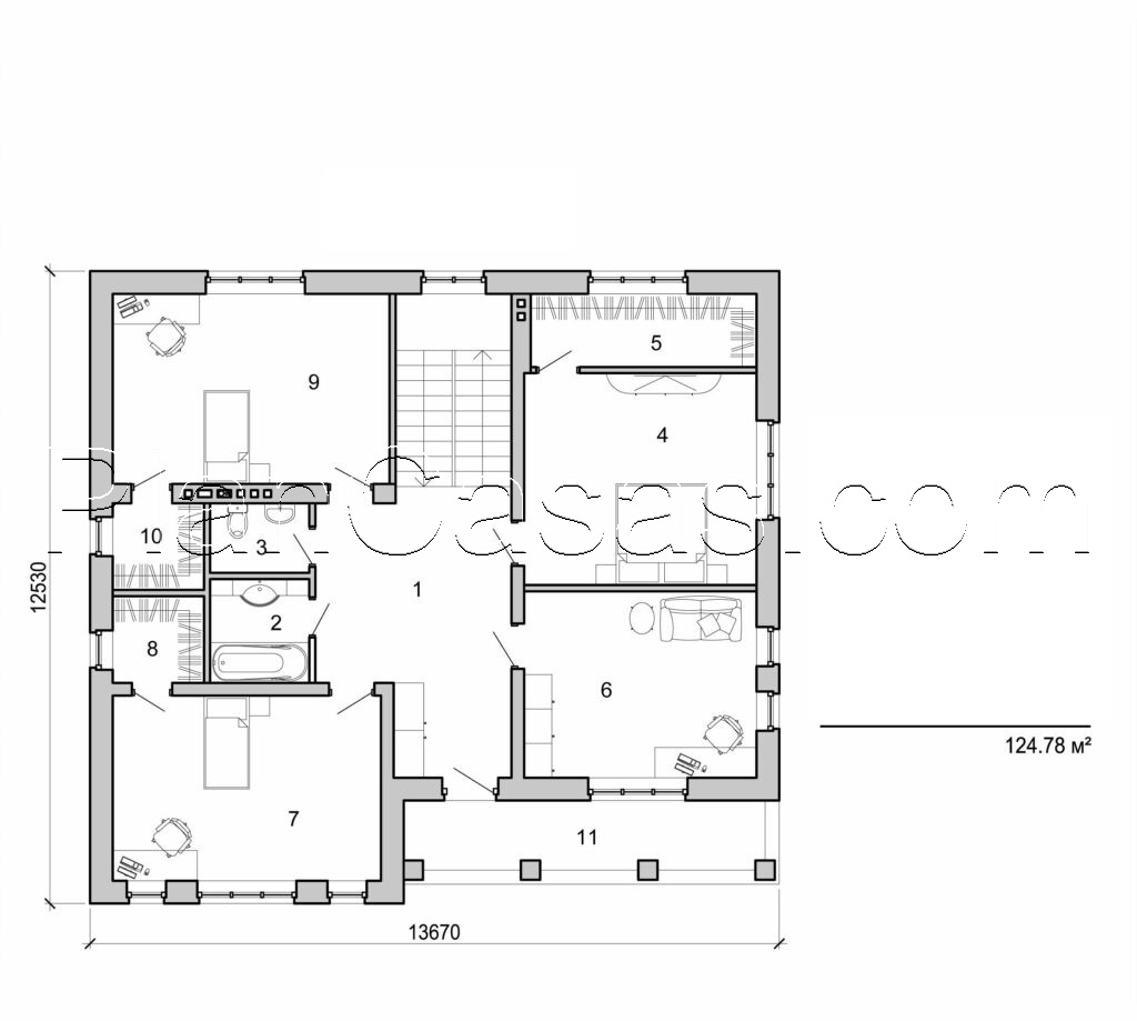 Galería de visualizaciones - Casa de dos plantas