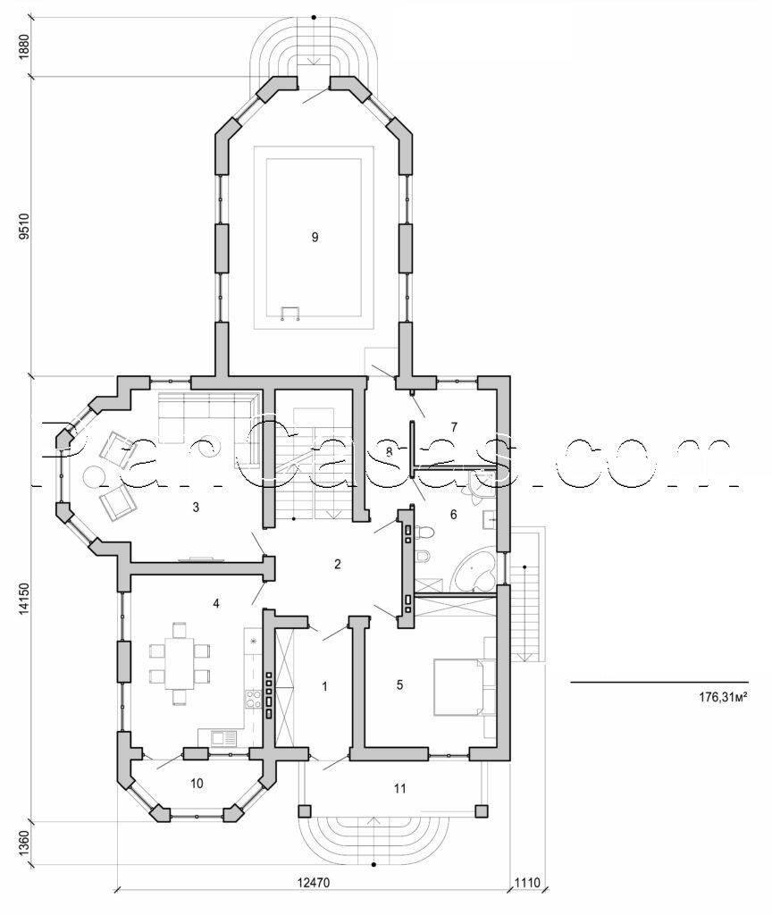 Galería de visualizaciones - Casa de dos plantas