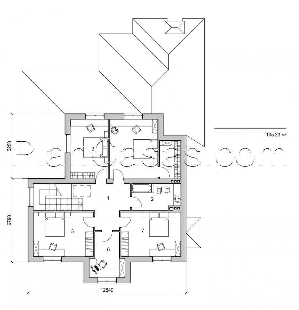 Galería de visualizaciones - Casa de campo de dos plantas