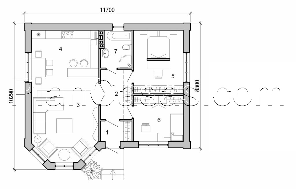 Galería de visualizaciones - Hermosa casa pequeña