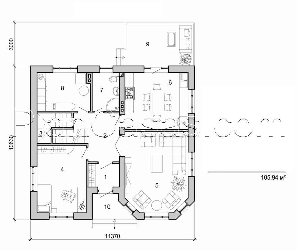 Galería de visualizaciones - Casa de dos plantas