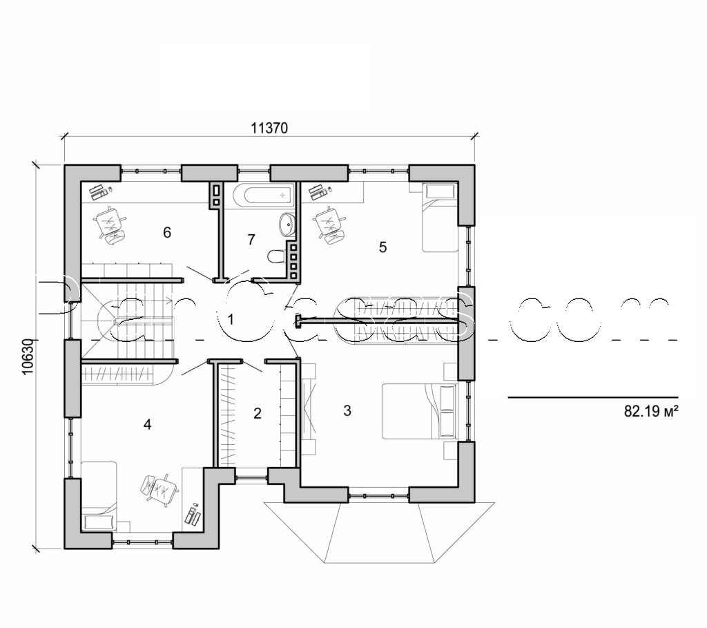 Galería de visualizaciones - Casa de dos plantas