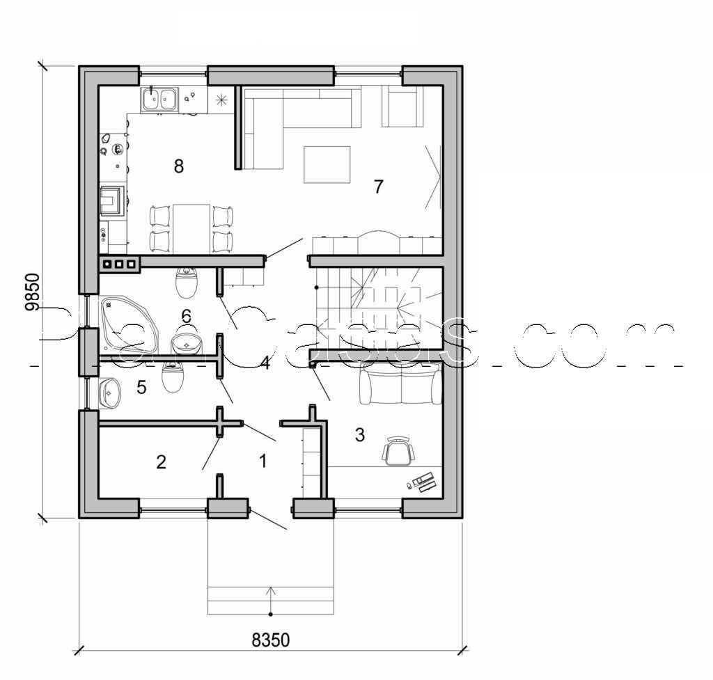 Galería de visualizaciones - Casa de dos plantas