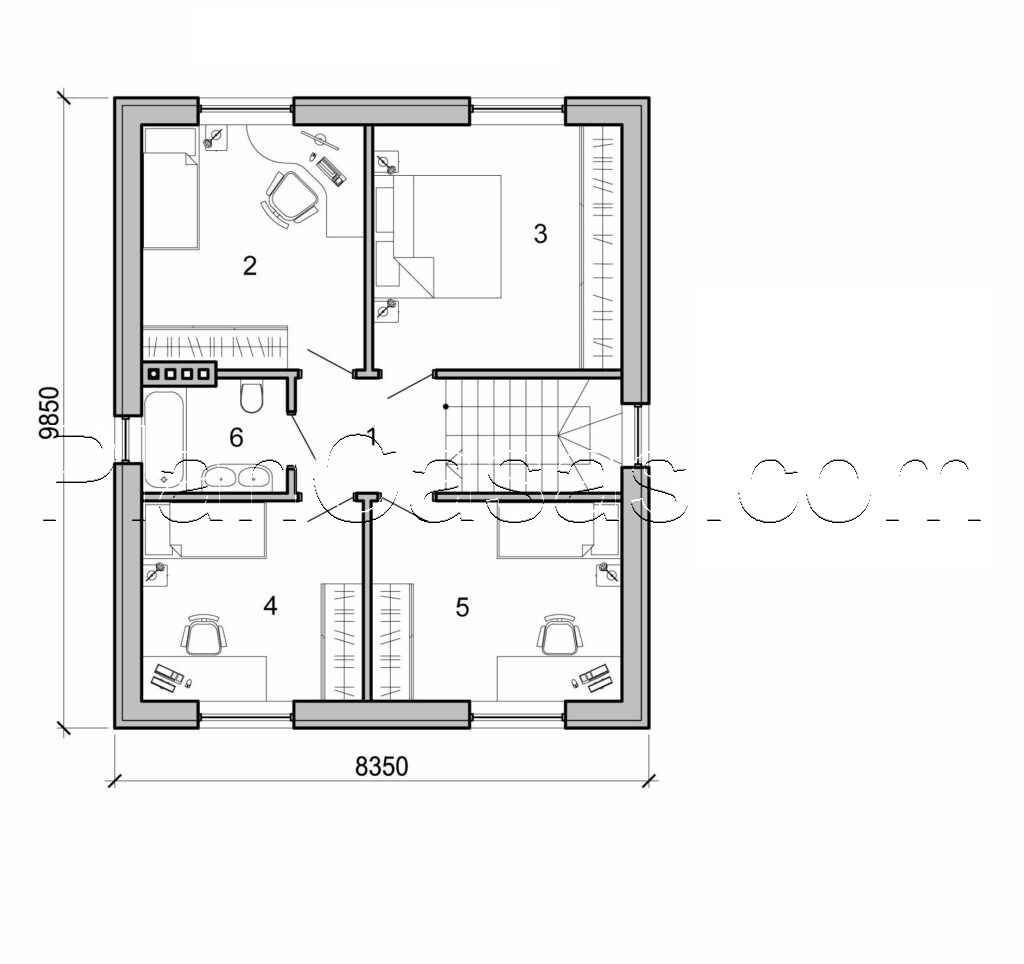 Galería de visualizaciones - Casa de dos plantas