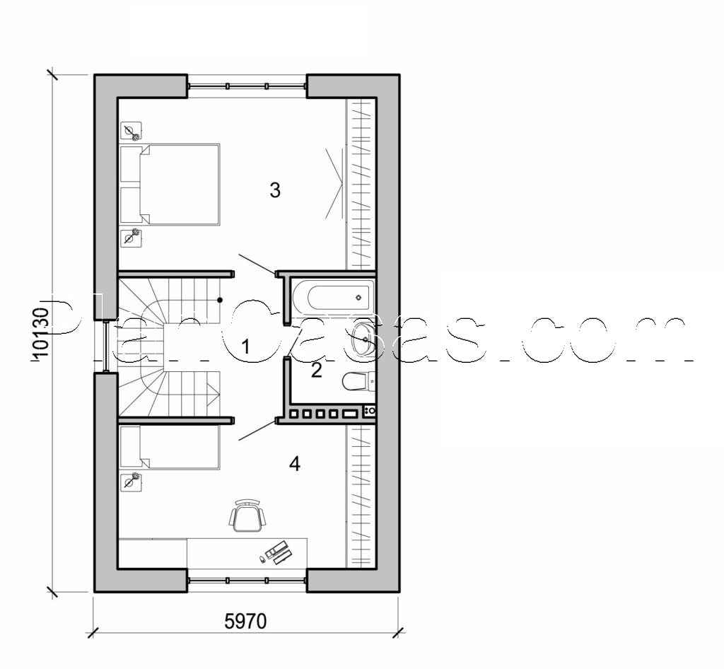 Galería de visualizaciones - Casa pequeña de 2 plantas