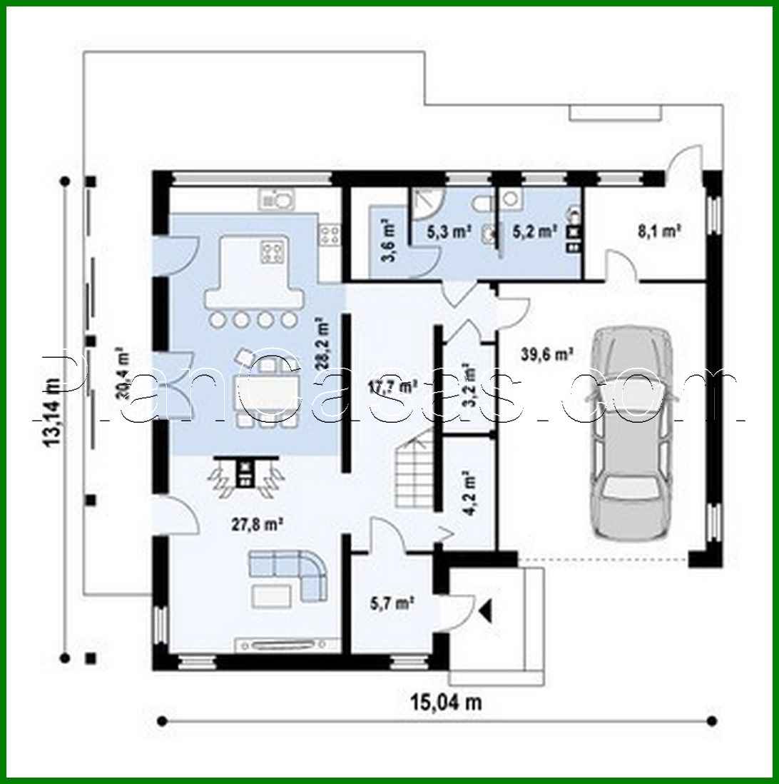 Galería de visualizaciones - Proyecto de una casa moderna con terraza sobre el garaje