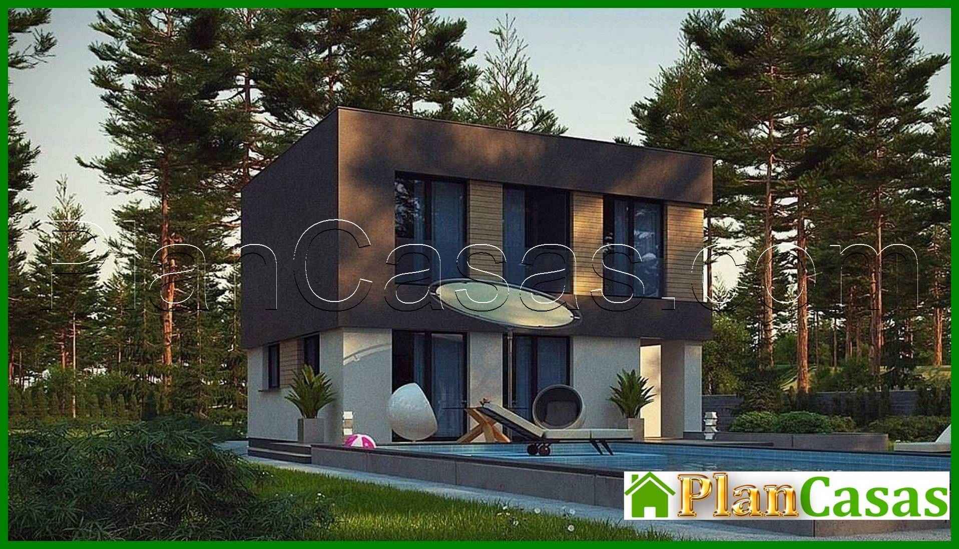 Visualization gallery - Modern compact two-story mansion of 150 m2