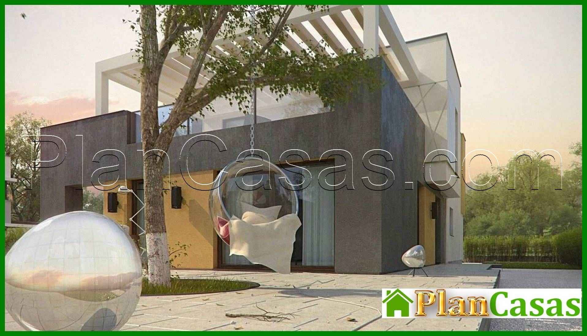 Galería de visualizaciones - Mansion de campo ultramoderna con techo plano