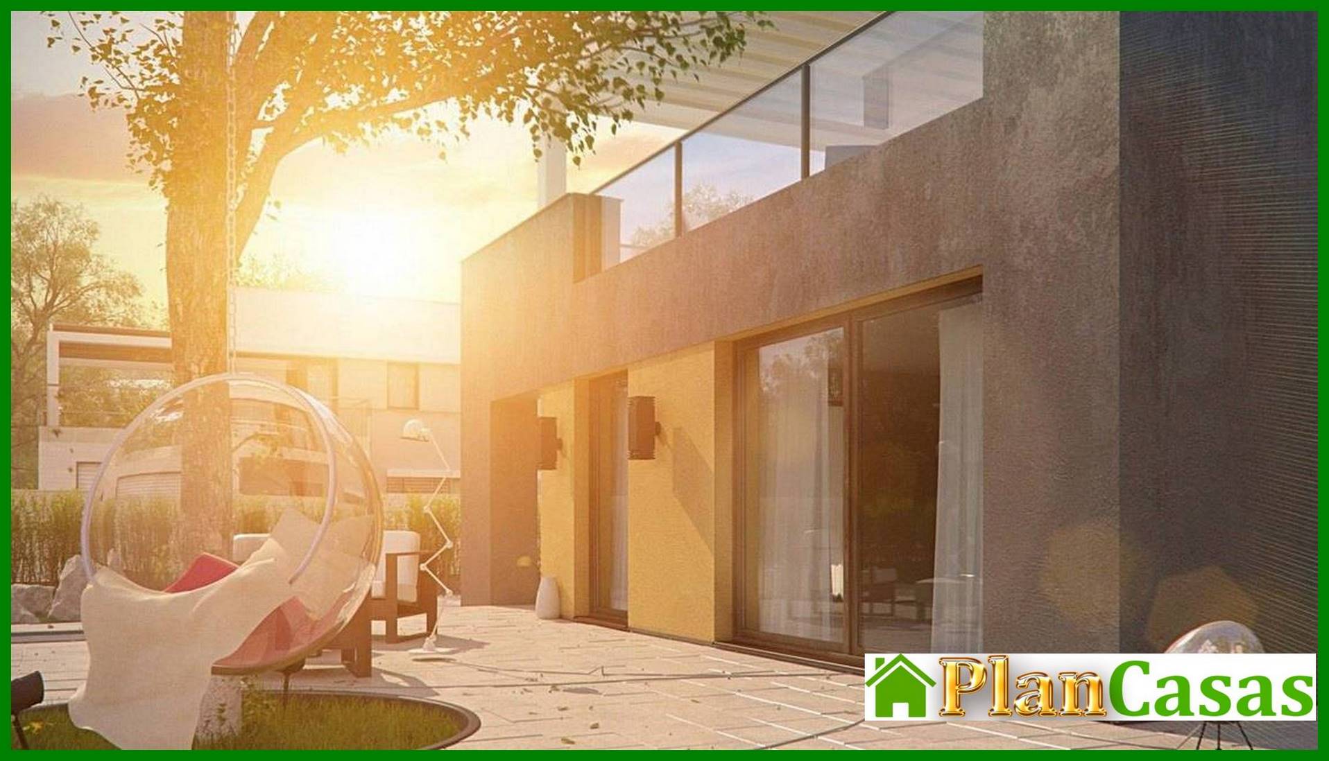 Galería de visualizaciones - Mansion de campo ultramoderna con techo plano